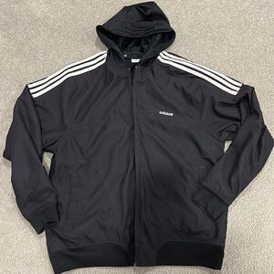 Adidas jacket with removable hoodie. Size L